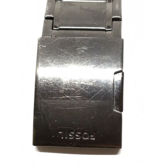 Authentic Fossil Watch Band Bracelet Links Case Use For Parts Used 26mm V799 - Picture 2 of 9